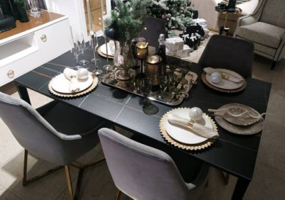 Стол DT-2010 черная керамика MR32 (160). Фото