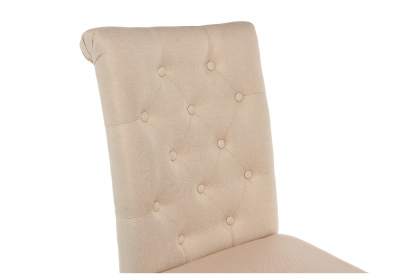 Стул деревянный Amelia white / fabric cream. Фото