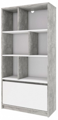 Стеллаж комбинированный Биллунд,белый. Фото №3