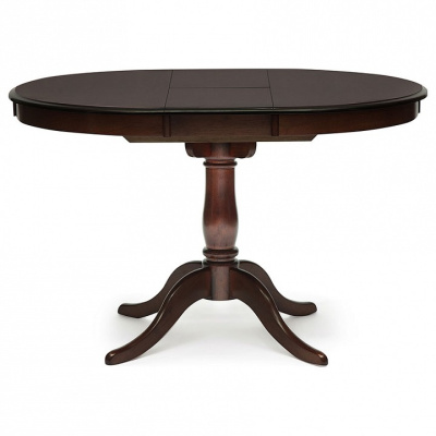 Стол раскладной Siena ( SA-T4EX) дерево гевея/мдф, 90+30х90х75см, Tobacco. Фото