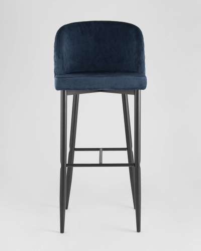 Стул барный Оскар велюр сине-зеленый. Фото №4