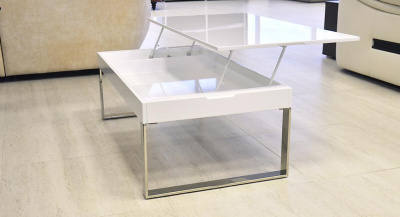 Журнальный стол J030 белый лак. Фото