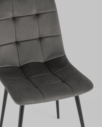 Стул Одди велюр тёмно-серый. Фото №9