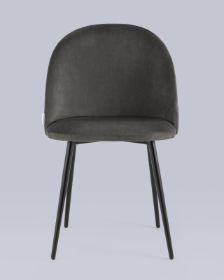 Стул Фолио велюр тёмно-серый фото Стул Фолио велюр тёмно-серый. Фото №5