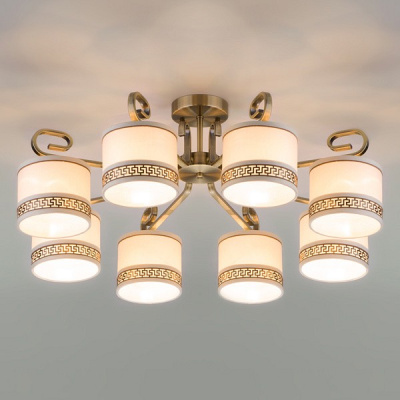 Потолочная люстра Eurosvet Frangia 60086/8 античная бронза фото Потолочная люстра Eurosvet Frangia 60086/8 античная бронза. Фото №2