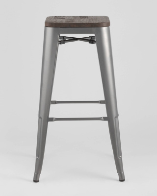 Стул полубарный Диего велюр пыльно-синий. Фото №4