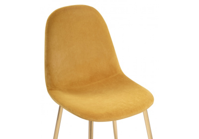Стул Lilu 1 yellow / gold. Фото