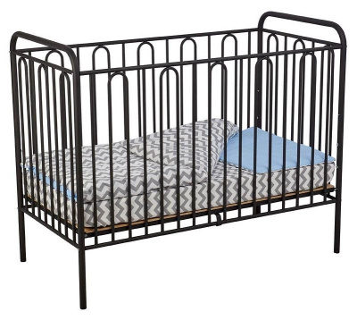 Кроватка Polini Kids Vintage 110, черный. Фото