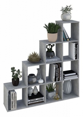 Стеллаж Polini Home Smart, серый. Фото