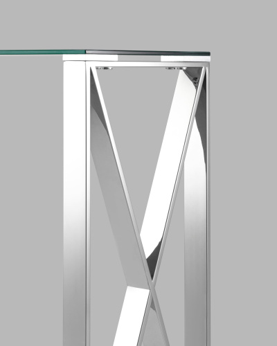 Консоль КРОСС 115*30 серебро. Фото №6