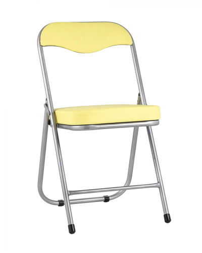 Стул складной ДЖОН металлик, желтый. Фото №1