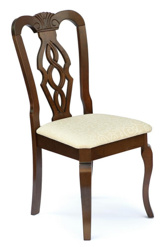 Стул с мягким сиденьем Афродита (Aphrodite) (Cappuccino (тёмный орех)). Фото №1