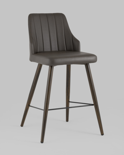Стул полубарный Коналл экокожа таупе. Фото №3
