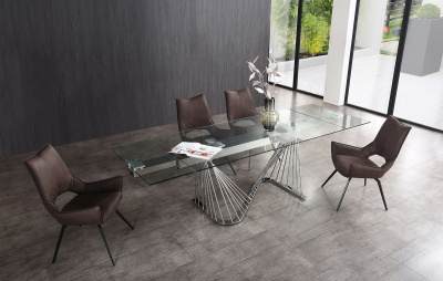 Стул DC1241 коричневый/черный. Фото