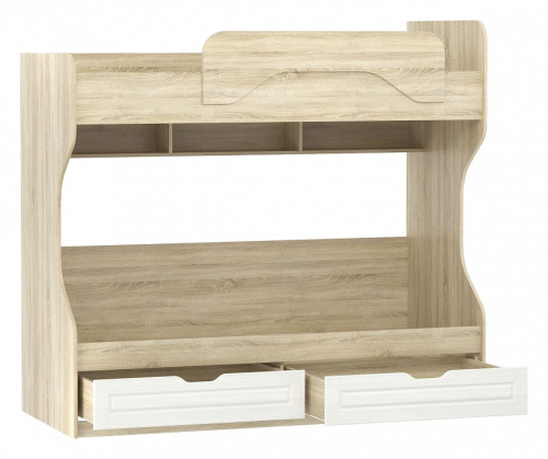 Оливия ИЧП 015.02 М5 Кровать Белое дерево, Дуб Сонома. Фото №2