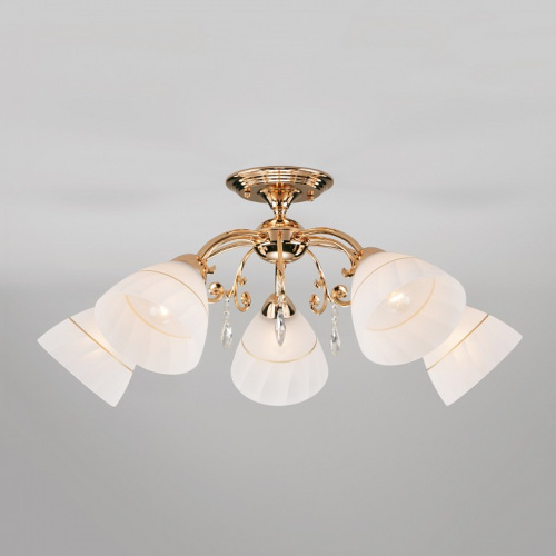 Потолочная люстра Eurosvet Camilla 30156/5 золото. Фото №1