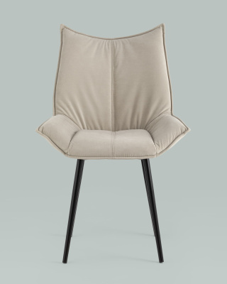 Стул Осло велюр бежевый фото Стул Осло велюр бежевый. Фото №5