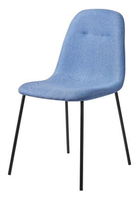Стул C-1101 синий/матовый черный. Фото №2
