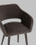 Стул с подлокотниками Саймон велюр темно-коричневый. Фото №9